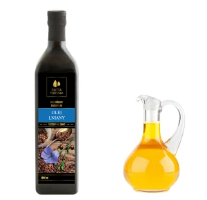 Olej lniany BUDWIGOWY 1000ml zimnotłoczony świeży