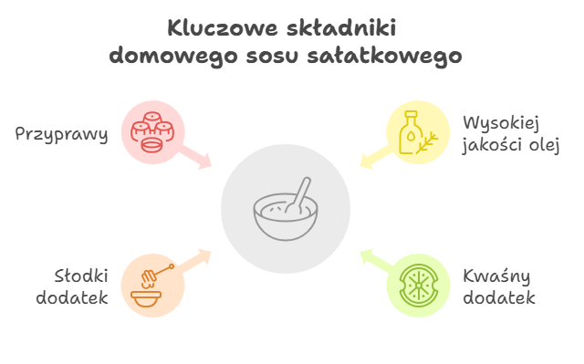 Kluczowe składniki domowego sosu sałatkowego