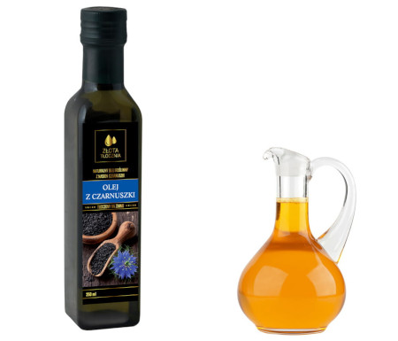 Olej z czarnuszki 250ml, świeży, nierafinowany i 100% tłoczony na zimno
